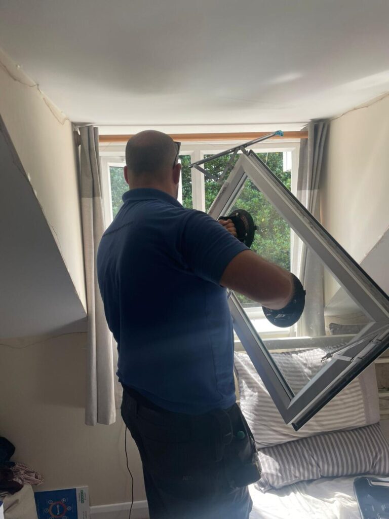 Before and after window repair improving insulation and comfort in London home